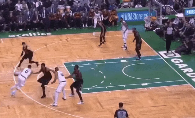 24/25赛季NBA 2018年的今天:詹姆斯打满48分钟35+15+9,骑士抢七击败绿军